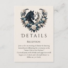 恋に悩む田舎結婚の馬 エンクロージャーカード