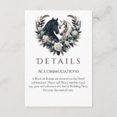 恋に悩む田舎結婚の馬 エンクロージャーカード (裏面)