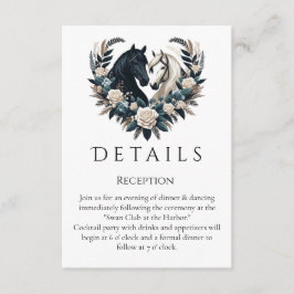 恋に悩む田舎結婚の馬 エンクロージャーカード