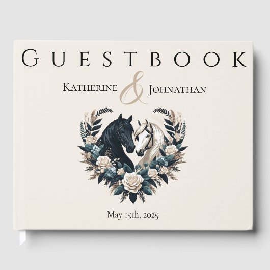恋に悩む田舎結婚の馬 ゲストブック (正面)