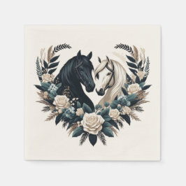 恋に悩む田舎結婚の馬 スタンダードカクテルナプキン