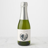 恋に悩む田舎結婚の馬 スパークリングワインラベル (正面)