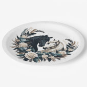 恋に悩む田舎結婚の馬 ペーパープレート (アングル)