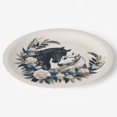 恋に悩む田舎結婚の馬 ペーパープレート (アングル)