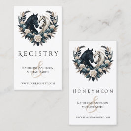 恋に悩む田舎結婚の馬 名刺