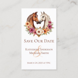 恋に悩む田舎結婚の馬 名刺