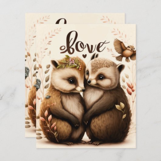 恋に悩む (正面/裏面)