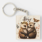 恋に悩む キーホルダー (正面)