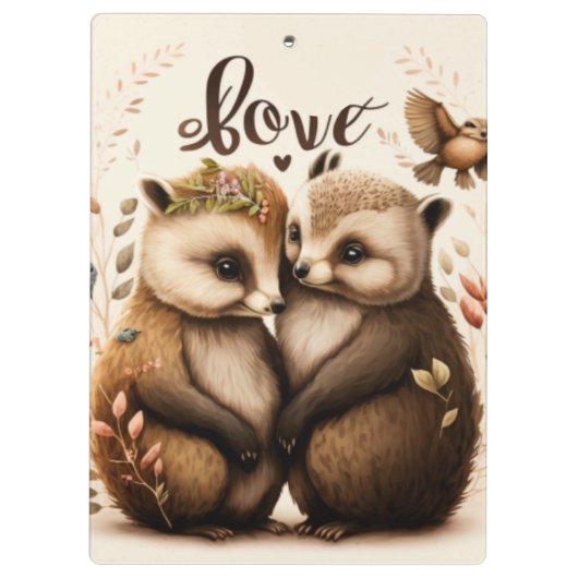 恋に悩む クリップボード (裏面)