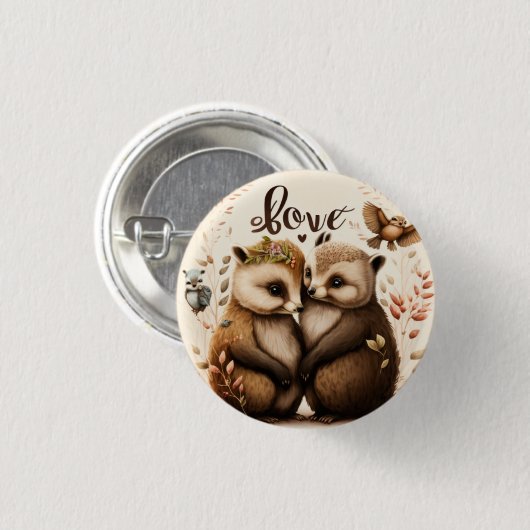 恋に悩む 缶バッジ (正面&裏面)