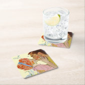 恋に焦がれた スクエアペーパーコースター (インサイチュ)