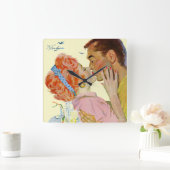 恋に焦がれた スクエア壁時計 (ホーム)