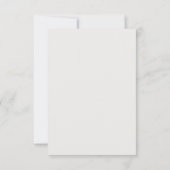 恋に狂った 黒と白の感謝カード サンキューカード (裏面)