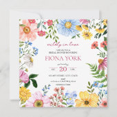恋に狂って | キュート山花ブライダルシャワー 招待状 (正面)