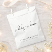 恋に狂って | Wildflower Seeds結婚のベージュ色 フェイバーバッグ (クリップ留めされた状態)