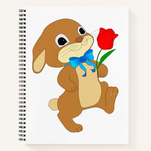 恋に落ちたウサギ ノートブック (正面)