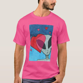 恋に落ちたエイリアン Tシャツ