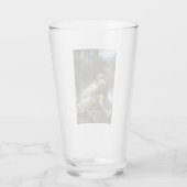 恋に落ちたキスをする若い夫婦 タンブラーグラス (裏面)