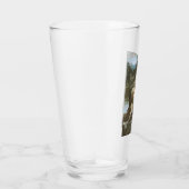 恋に落ちたキスをする若い夫婦 タンブラーグラス (右)