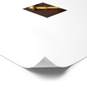 恋に落ちたスチームパンクのロボットのカップル ポスター (角)