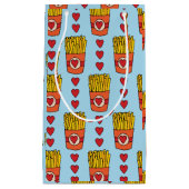 恋に落ちたフライの日 | パニーの漫画フランスのフライ スモールペーパーバッグ (正面)