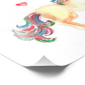 恋に落ちたユニコーン フォトプリント            (角)