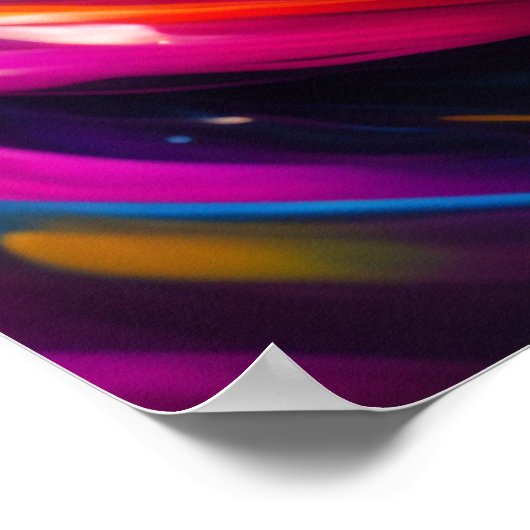 恋に落ちたレインボーヘアの女性 ポスター (角)