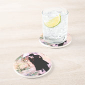 恋に落ちたロマンキスをするチックなカップル コースター (側面)