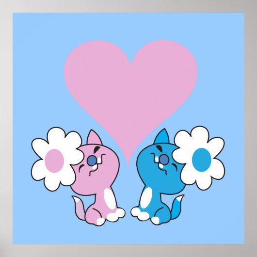 恋に落ちた子猫たち2匹 ポスター (正面)