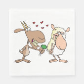 恋に落ちた山羊 スタンダードランチョンナプキン (正面)