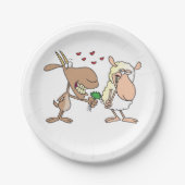 恋に落ちた山羊 ペーパープレート (正面)