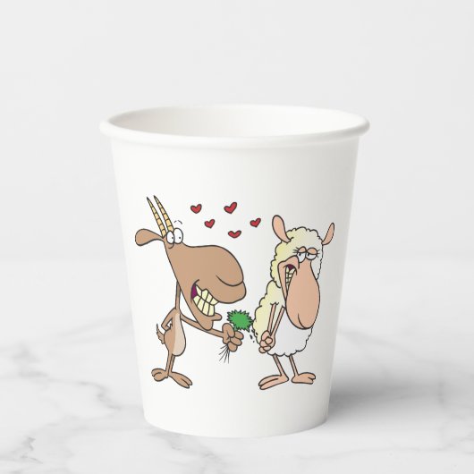 恋に落ちた山羊 紙コップ (正面)