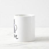 恋に落ちた猫たち コーヒーマグカップ (中央)