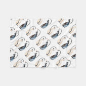 恋に落ちた猫たち フリースブランケット (正面(横))