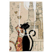 恋に落ちた猫たち ミディアムペーパーバッグ (裏面)
