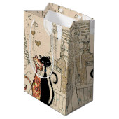 恋に落ちた猫たち ミディアムペーパーバッグ (裏面アングル)