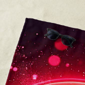 恋に落ちた絵文字ハートグロー ビーチタオル (インサイチュ)