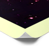 恋に落ちた絵文字ハートグロー ポスター (角)