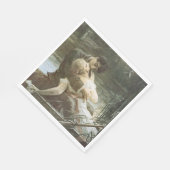 恋に落ちた若い夫婦(結婚披露宴) (キス) スタンダードランチョンナプキン (角)