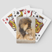 恋に落ちた雄と雌ライオン トランプ (裏面)