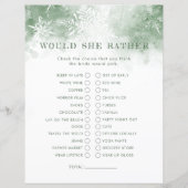 恋に落ちた雪の彼女はむしろブライダルシャワーゲーム (正面)