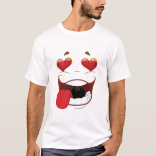 恋に落ちた顔のメンズTシャツ Tシャツ