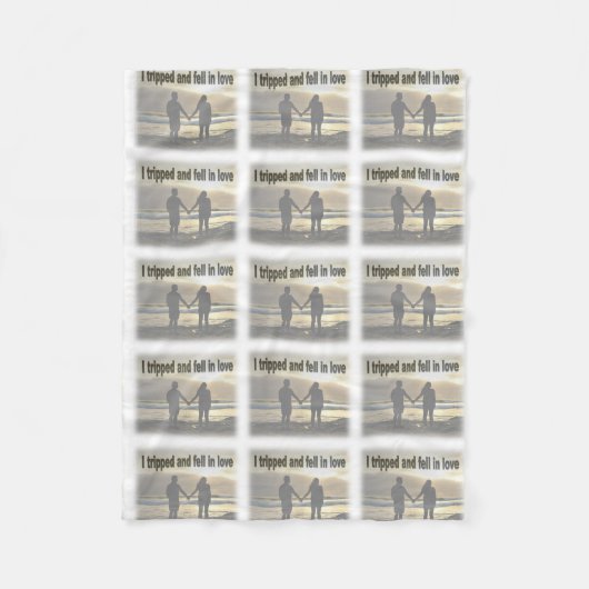 恋に落ちた フリースブランケット (正面)