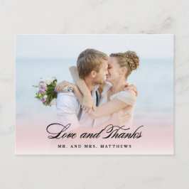 恋に落ちた | 結婚Thank You Photo ポストカード