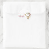 恋に落ちた!"Take My Hand"ロマンチックなQuoteSticker ラウンドシール (バッグ)