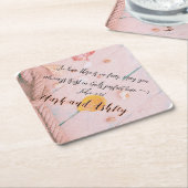 「恋に落ちても恐れはない。いつも信頼して ペーパーコースター (アングル)