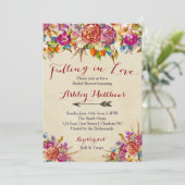 恋に落ちてブライダルフローラへの招待 招待状 (スタンド正面)
