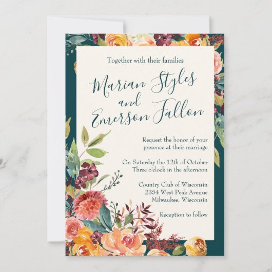 恋に落ちて下さい 招待状 (正面)