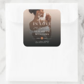 恋に落ちて ご来場ありがとう ブライダルシャワー スクエアシール (バッグ)