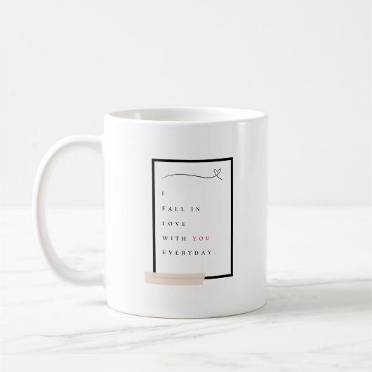 恋に落ちて コーヒーマグカップ (左)